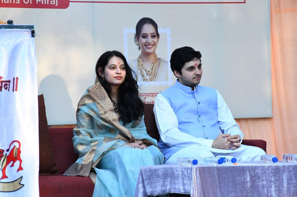 The Yuvarajsaheb and Yuvaranisaheb of Miraj at a Foundation programme
